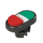 E2 1PDSL10423 Pizzato Elettrica Двойная пониженная выступающая кнопка, без маркировки