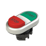 E2 1PDSL9AAAP Pizzato Elettrica Двойная пониженная выступающая кнопка, с маркировкой