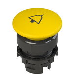 E2 1PU2F541L14 Pizzato Elettrica Желтая грибовидная кнопка с пружинным возвратом, с маркировкой
