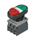 E2 AC-DXBC0602 Pizzato Elettrica Двойная кнопка в сборе с фиксирующим адаптером и контактами