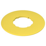 VE TF32A5700 Pizzato Elettrica Этикетка с фигурным отверстием, диаметром 60 мм, желтый диск, без надписи