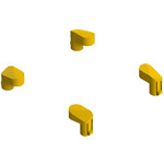 VE TS35RA1 Pizzato Elettrica Запасные колпачки для защитных коробок сектора автоматизации, желтый цвет