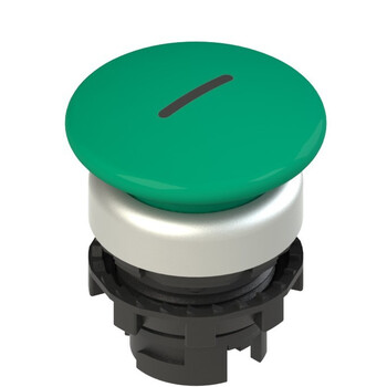 E2 1PL2F449L2 Pizzato Elettrica Зеленая грибовидная кнопка с подсветкой, с маркировкой