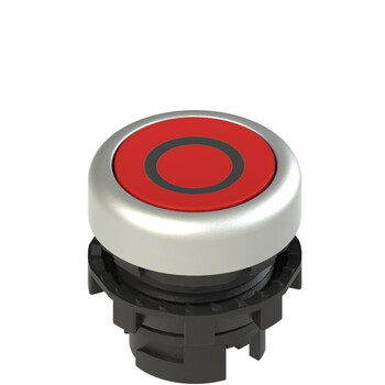 E2 1PL2R329L1 Pizzato Elettrica Красная плоская кнопка с подсветкой с маркировкой