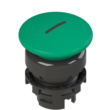 E2 1PU2F441L2 Pizzato Elettrica Зеленая грибовидная кнопка с пружинным возвратом, с маркировкой