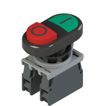 E2 AC-DXBC0601 Pizzato Elettrica Двойная кнопка в сборе с фиксирующим адаптером и контактами