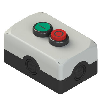 ES AC32010 Pizzato Elettrica Модуль сборный с корпусом, 1 плоской кнопкой, 1 выступающей кнопкой и контактами