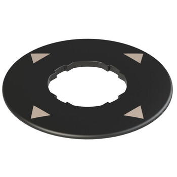 VE TF12A1233 Pizzato Elettrica Пластина с фасонным отверстием, круглая,O 60 мм, черная, с надписью
