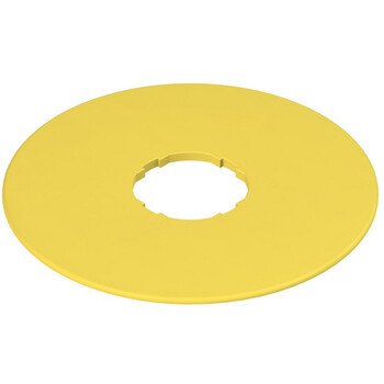 VE TF32D5700 Pizzato Elettrica Этикетка с фигурным отверстием, диаметром 90 мм, желтый диск, без надписи