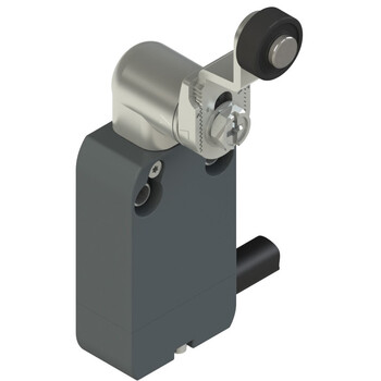 NF B122KD-DN2 Pizzato Elettrica Модульный выключатель со встроенным кабелем с регулируемым металлическим поворотным рычагом и роликом диам. 14 мм